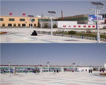 陜西廣場太陽能庭院燈-陜西省榆林市靖邊縣重點鎮文化廣場路燈工程