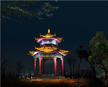 青海涇河工業園春節街道節日亮化