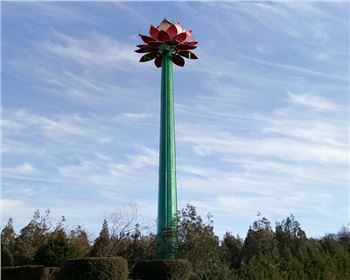 甘肅30米高桿燈-寶雞麟游蓮花燈