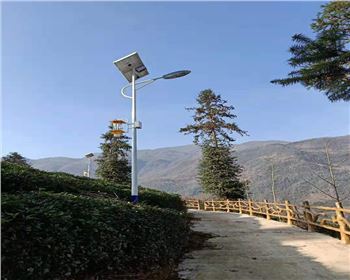 西安新農村太陽能殺蟲燈燈案例 陜西蘭光路燈廠產品